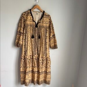 tensione in tiered midi dress